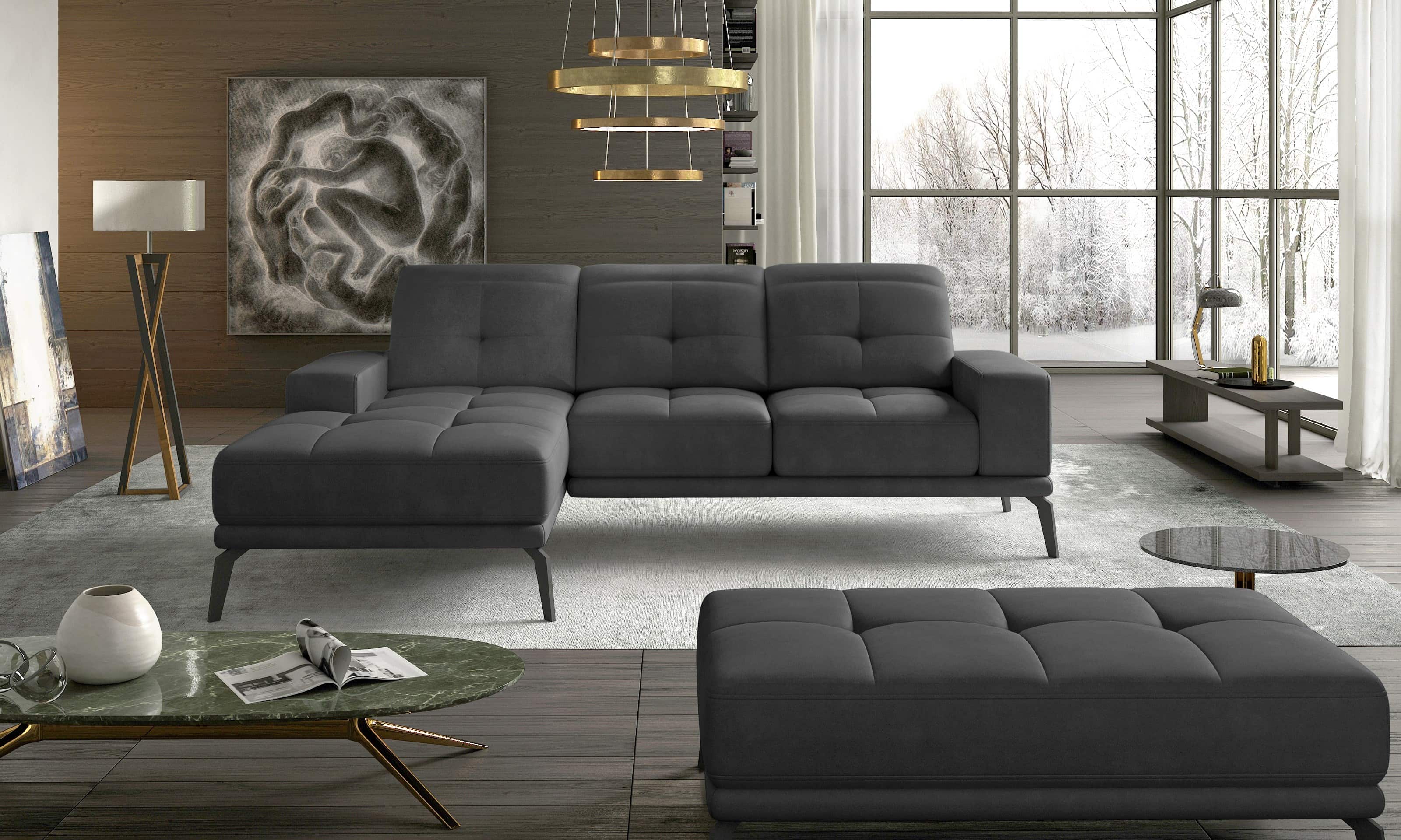 torrense designer ecksofa - modernes und stilvolles sofa mit verstellbaren  funktionen